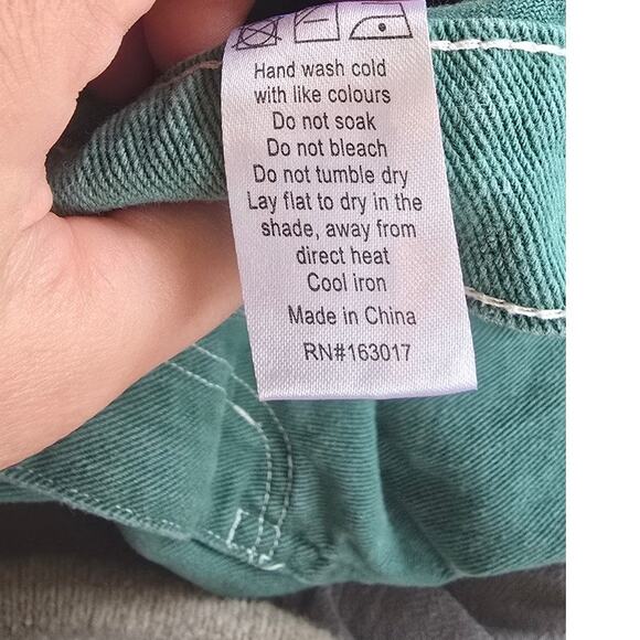 Lioness Green Cotton Cargo Jeans - Women's XXL - Picture 6 of 6